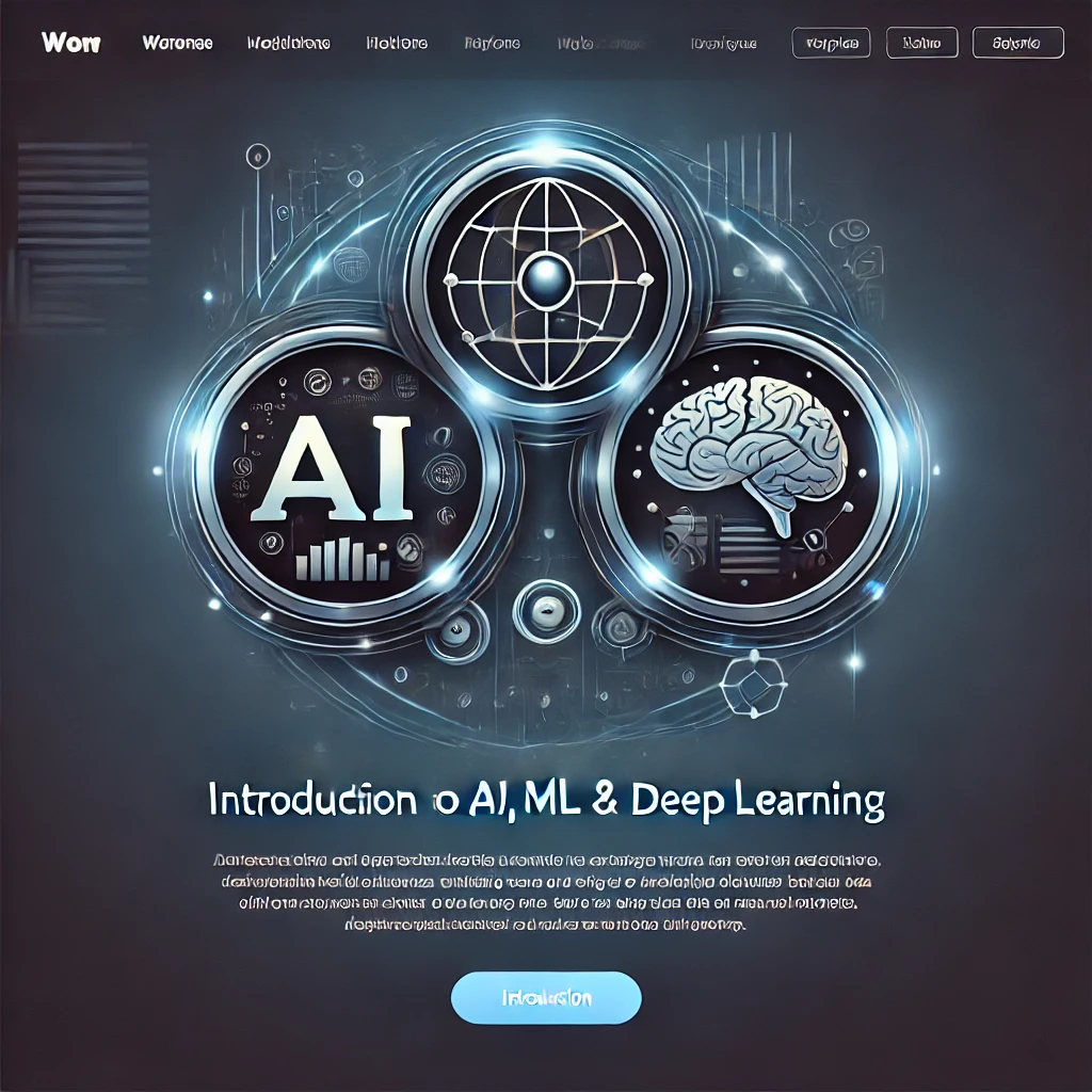 introduction to Artificial Intelligence, Machine Learning, and Deep Learning